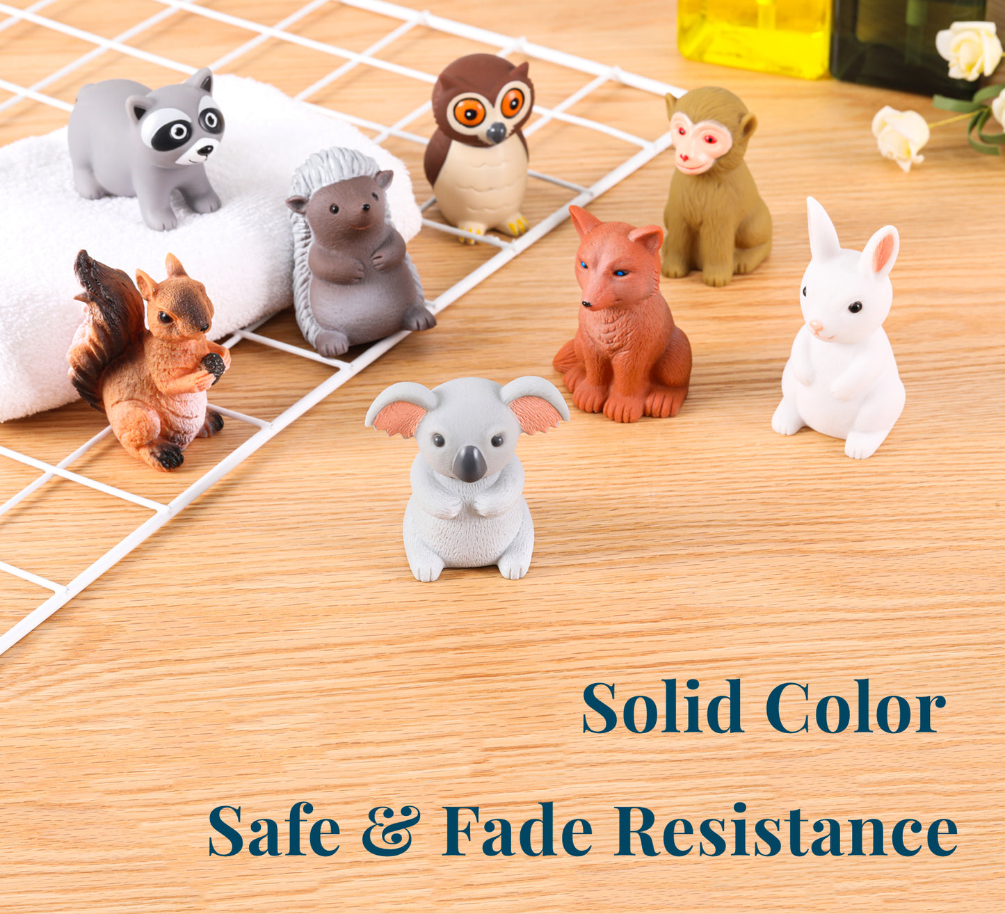Bath Toys Mold Free No Hole for Toddlers/ Infants/ Babies, No Mold Bathtub Toys (Animal Ⅰ, 8 Pcs with Storage Bag)…