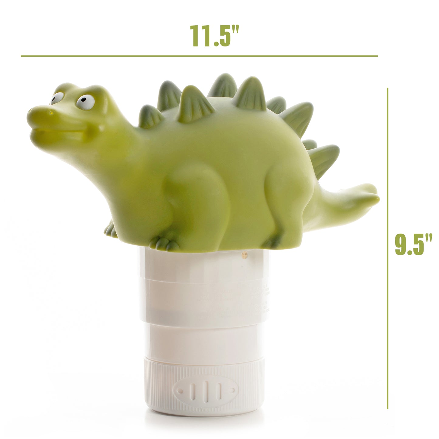 XY-WQ Chlorine Floater, Floating Pool Chlorine Dispenser (Dinosaur), Fits 1 and 3 Inch Tablets for Large and Small Pools, Hot Tub, Spa