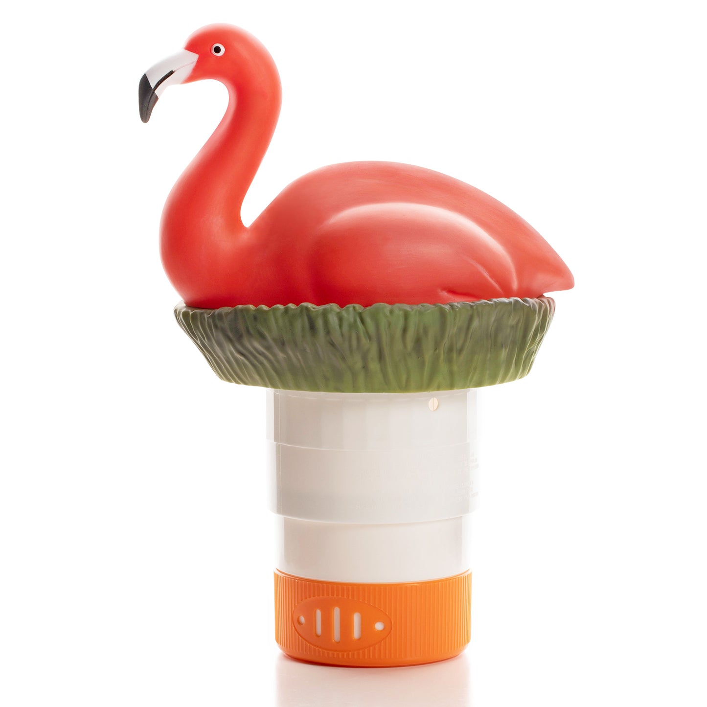 XY-WQ Chlorine Floater, Floating Pool Chlorine Dispenser (Flamingo), Fits 1 and 3 Inch Tablets for Large and Small Pools, Hot Tub, Spa