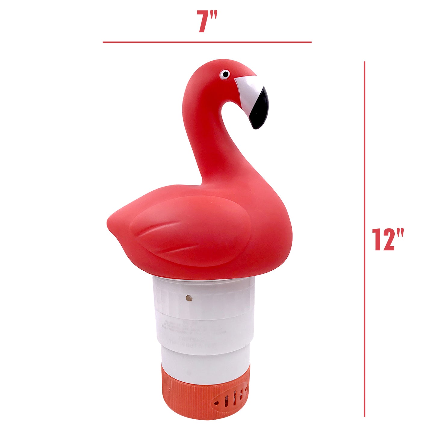 XY-WQ Chlorine Floater, Floating Pool Chlorine Dispenser (Flamingo), Fits 1 and 3 Inch Tablets for Large and Small Pools, Hot Tub, Spa
