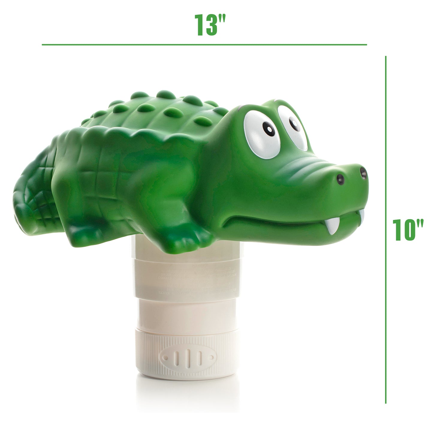 XY-WQ Chlorine Floater, Floating Pool Chlorine Dispenser (Alligator), Fits 1 and 3 Inch Tablets for Large and Small Pools, Hot Tub, Spa
