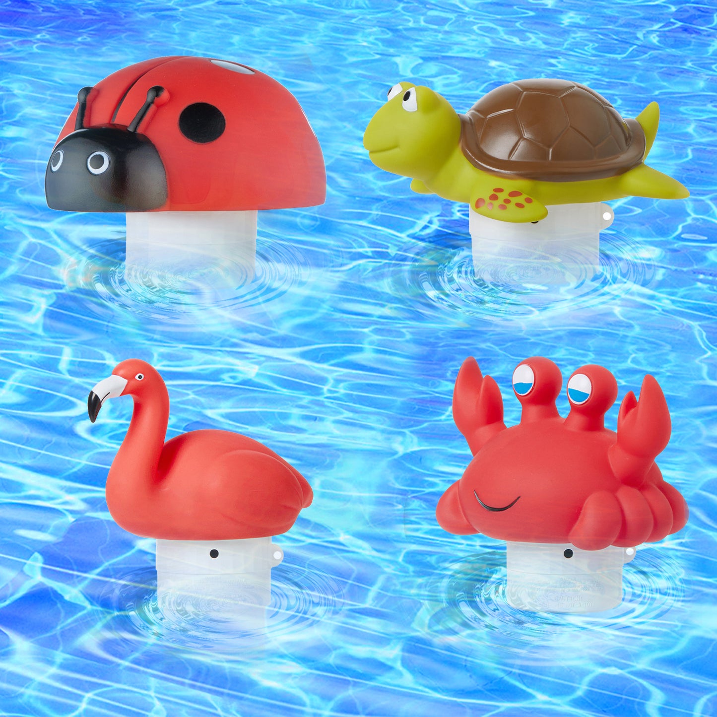 XY-WQ Ladybug Chlorine Floater for 1" Tab ONLY, Mini Floating Pool Chlorine Dispenser