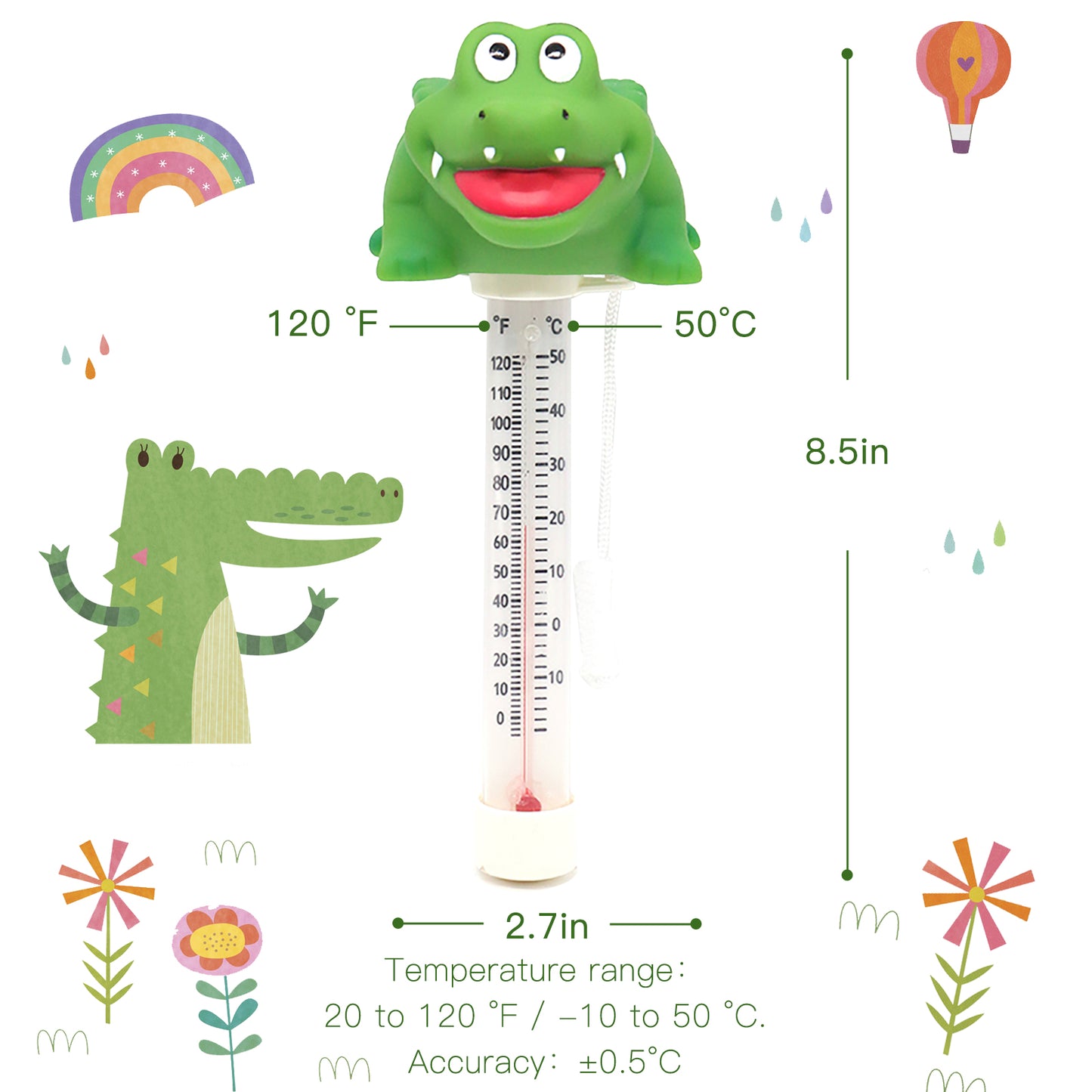 Crocodile Pool Thermometer